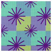 MERMAID - Mid Century Mod op Retro Checkerboard Stof (Close Up)