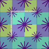 MERMAID - Mid Century Mod op Retro Checkerboard Stof (Delen)