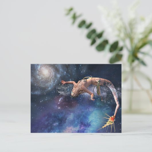 Mermaid Milkyway Briefkaart (Staand voorkant)