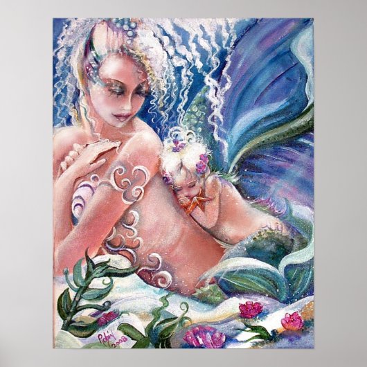 Mermaid Moeder & Child Print (Voorkant)