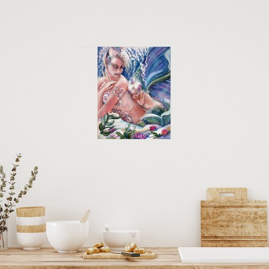 Mermaid Moeder & Child Print (Keuken)