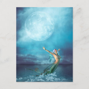 Mermaid Moon Briefkaart