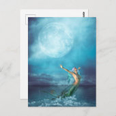 Mermaid Moon Briefkaart (Voorkant / Achterkant)