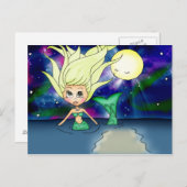 Mermaid Moon - Briefkaart (Voorkant / Achterkant)