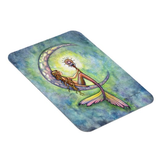 Mermaid Moon Premium Vinyl Magneet (Rechterzijde)