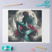 Mermaid Moon Roos Tissuepapier (Craft)