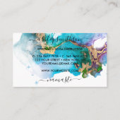 Mermaid moon spiritueel zodiabre visitekaartje (Achterkant)