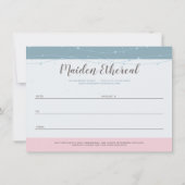 Mermaid Moon Stars Mystical Gift Certificate Kaart (Achterkant)