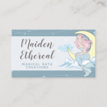 Mermaid Moon & Stars Mystical Pink Hair Zee Siren