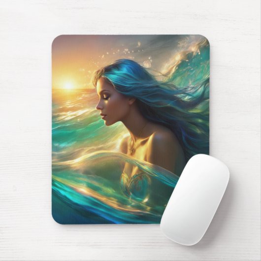 Mermaid Mousepad Muismat (Met muis)