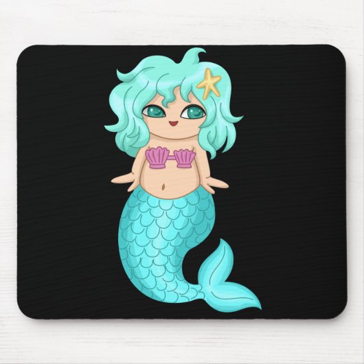Mermaid Mousepad Muismat (Voorkant)