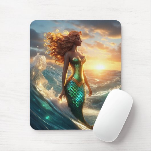 Mermaid Mousepad Muismat (Met muis)