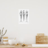 Mermaid Musculatuur Poster (Keuken)