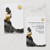 *~* Mermaid Mystic Agate Sun Luna Visitekaartje (Voorkant / Achterkant)