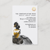 *~* Mermaid Mystic Sun Gold Luna Visitekaartje (Achterkant)