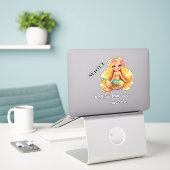 Mermaid naamstickerset op maat sticker (Laptop op bureau)
