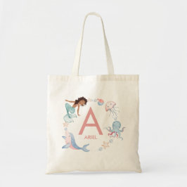 Mermaid Name Canvas tas