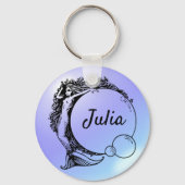 Mermaid Name Custom Sleutelhanger - Julia (Voorkant)
