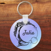 Mermaid Name Custom Sleutelhanger - Julia (Voorkant)