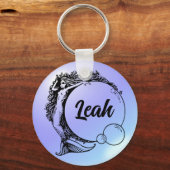 Mermaid Name Custom Sleutelhanger - Leah (Voorkant)