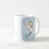 Mermaid Narwhal Nautical Beach Ocean Graphic Mok (Voorkant rechts)