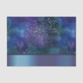 Mermaid Nautical Glam | Donkerblauw Paars Blauwgro Tissuepapier (Voorkant)