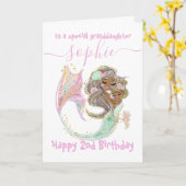 Mermaid Nautical Year Kaart (Gele Bloem)