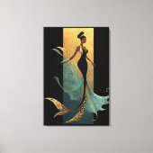 MERMAID NOIR SERIE #1 CANVAS AFDRUK (Voorkant)