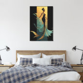MERMAID NOIR SERIE #1 CANVAS AFDRUK (Insitu (Slaapkamer))
