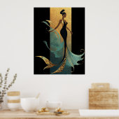 MERMAID NOIR SERIE #1  POSTER (Keuken)