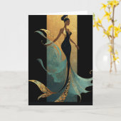 MERMAID NOIR SERIES #1  KAART (Gele Bloem)