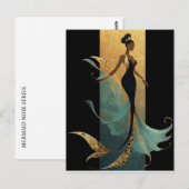 MERMAID NOIR SERIES #1 Postcard Briefkaart (Voorkant / Achterkant)