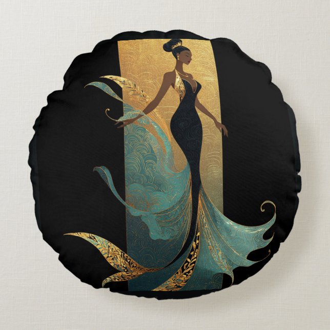 MERMAID NOIR SERIES #1  ROND KUSSEN (Voorkant)