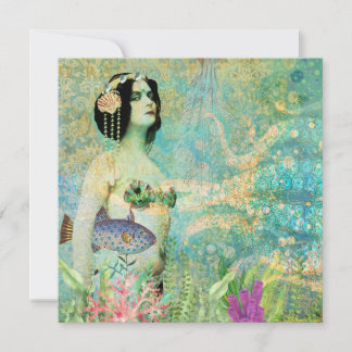 Mermaid Note Cards Bedankkaart