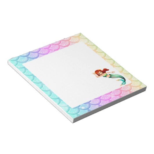 Mermaid Note Pad Notitieblok (Schuin)