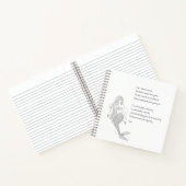 Mermaid notebook "Ik zag een zeemeermin bij het st Notitieboek (Binnen)
