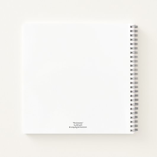 Mermaid notebook met gedicht "De dromer" Notitieboek (Achterkant)