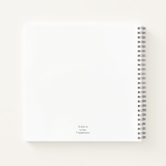 Mermaid notebook met gedicht "Het eindeloze Zee" Notitieboek (Achterkant)