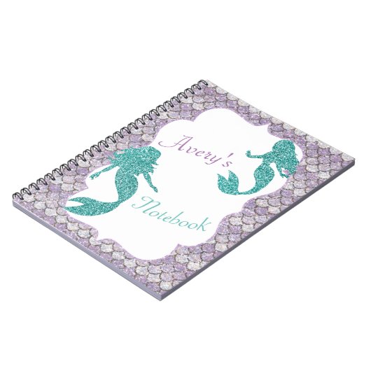 Mermaid notebook, schoolnotebook notitieboek (Linkerzijde)