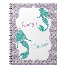 Mermaid notebook, schoolnotebook notitieboek