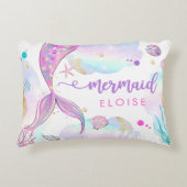 Mermaid Nursery Baby shower Gift Personalized Accent Kussen (Voorkant)