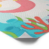 Mermaid Nursery Print Kinder Room Poster (Hoek)
