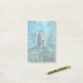 Mermaid Oasis Post-it® Notes (Op bureau)