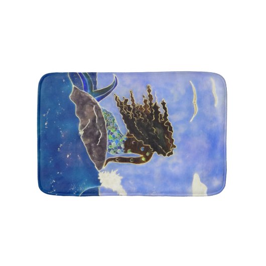 Mermaid & Ocean Bath Mat (Voorkant)