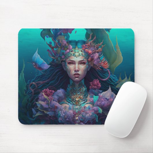 Mermaid Ocean Goddess Muismat (Met muis)
