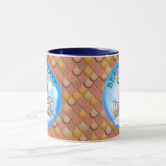 Mermaid Ocean Pink Mok (Midden)