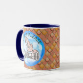 Mermaid Ocean Pink Mok (Voorkant links)