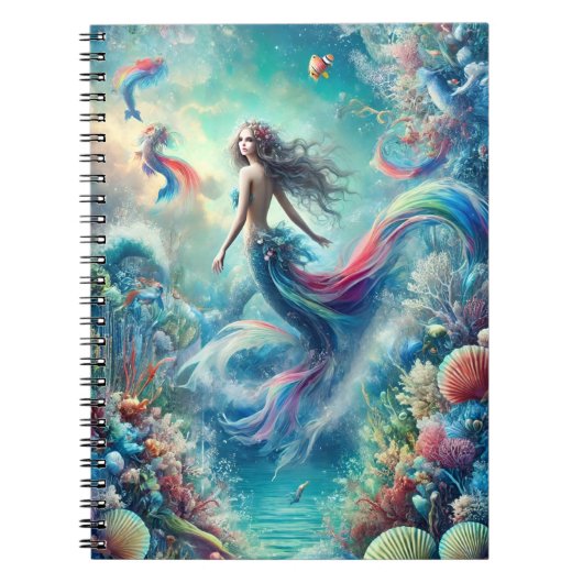 Mermaid Oceanic Dreams Aquatic Gift Notitieboek (Voorkant)
