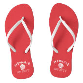 Mermaid of Duty Distress Red Teenslippers (Voetbed)