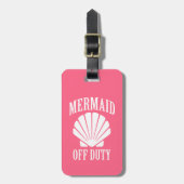 Mermaid of duty grappig bagagelabel (Voorkant verticaal)